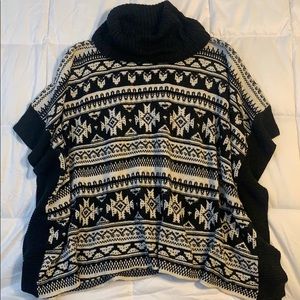 Cozy poncho sweater